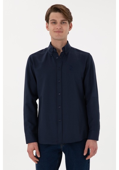 U.S. Polo Assn. U.s. Polo Assn. Erkek Uzun Kollu Regular Gömlek 2084126 Lacivert
