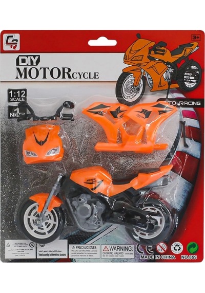 859 Kartela Sürtmeli Motorsiklet -canem Oyuncak