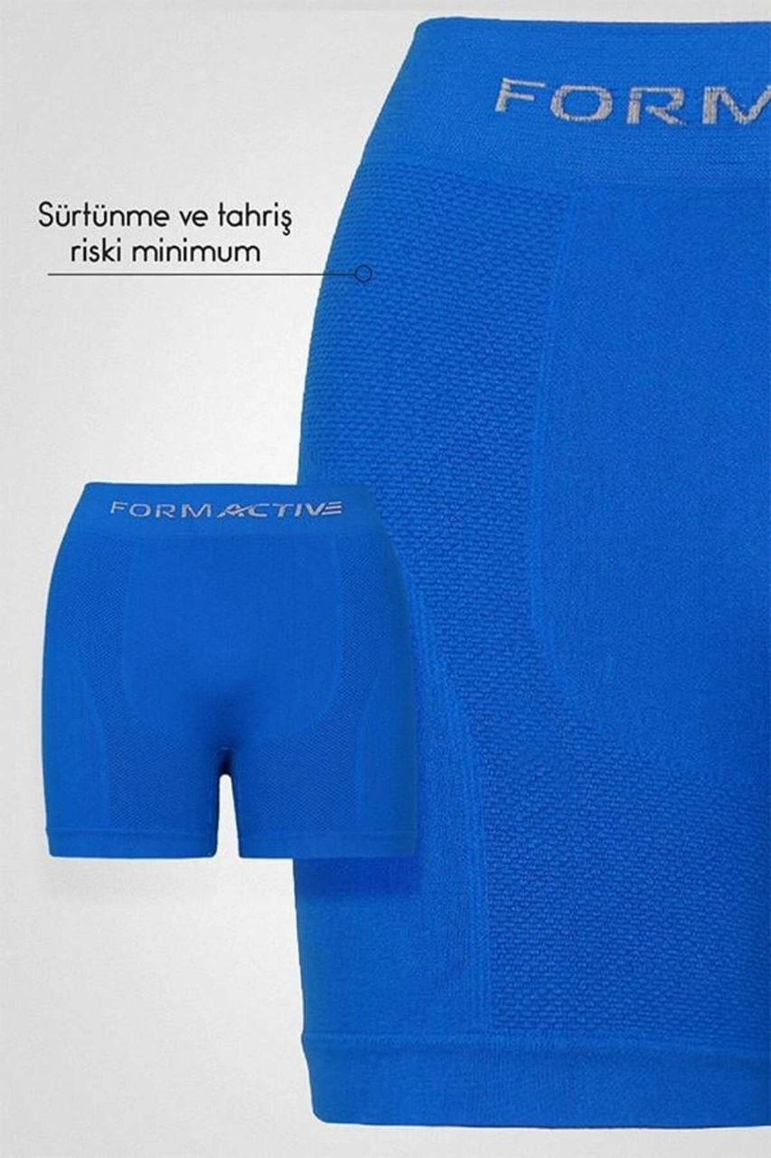 Tezzgelsin Erkek Dikişsiz/seamless Nefes Alabilen Boxer Saks Mavi