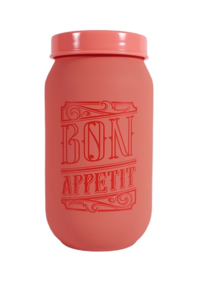 Herevin 171601-802 Desenli Kavanoz Seti 3'lü 425-660-1000 Ml Pembe