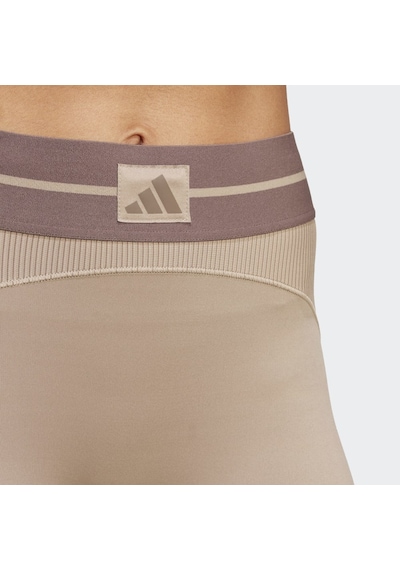 Adidas Jy2068 Hyg Rıb 1-1 L Kadın Spor Tayt Krem