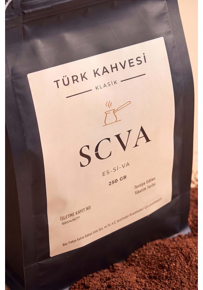 Scva Taze Kavrulmuş Klasik Türk Kahvesi 250 Gr Diğer