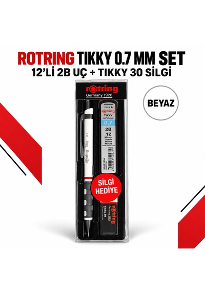 Rotring Tikky 3lü Kalem Seti - Renk Seçenekli Beyaz
