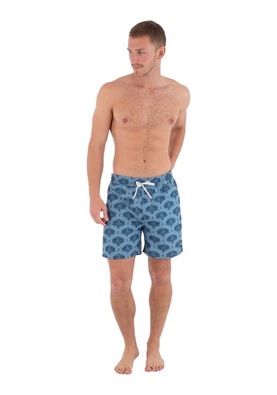 Hurley Hurley Volley Icon Printing Press Arbore Erkek Astarsız Boardshort 2241 Mavi
