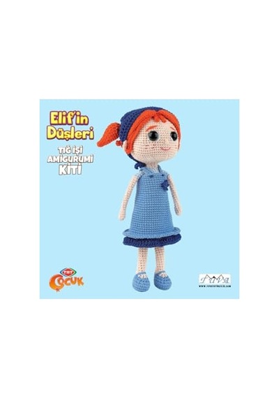 Tığ Işi Elif'ın Düşleri Amigurumi Kiti - Trt Lisanslı - Amigurimi Seti 000 Açık Krem