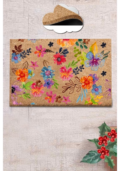 Coco Caoine 40 X 60 Cm Kıl Paspas , İç Ve Dış Kapı Paspası Kahverengi