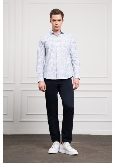 Morven Erkek Lacivert Trend Dynamic Fit İtalyan Yaka Gömlek 25ms004021200 Lacivert
