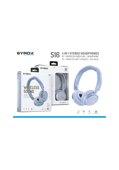 Syrox Bluetooth Büyük Kulaklık - Syx-S16