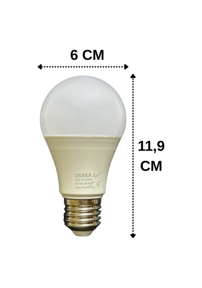 1 Adet Osaka 12w 90w Beyaz Işık 6500k E27 Duylu Kalın Duy Led Ampul