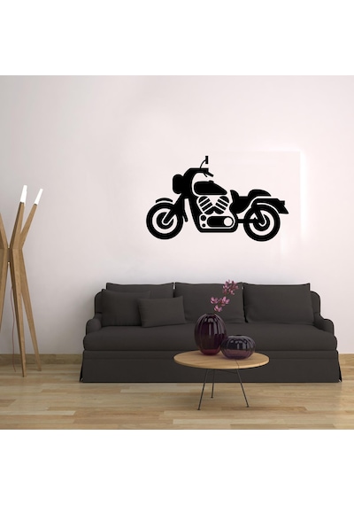 Motosiklet Folyo Sticker 30cm Uzunluk Siyah