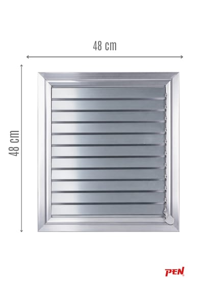 Alüminyum Banyo Wc Havalandırma Menfezi 48x48 Eloksallı Seri