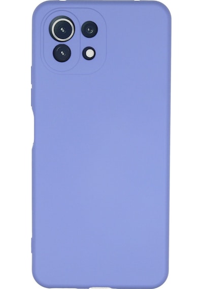 Xiaomi Mi 11 Lite Uyumlu Kılıf Nano İçi Kadife Silikon - Lila