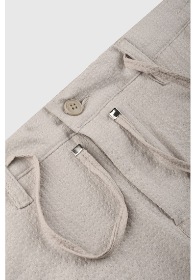 Rizzup Erkek Vizon Likralı Gofre Kumaş Beli Lastikli İpli Slim Fit Günlük Pantolon 2600650