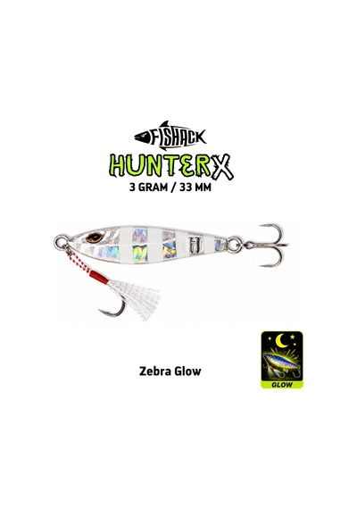 3'lü Metal Jig Yem Seti - Fishack Hunterx - 3g 33mm