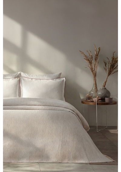 Doqu Home Luxury Mina Pike Çift Bej