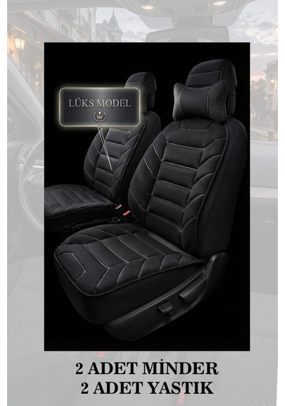 Suzuki Vitara 2006 Uyumlu Premium Siyah Renk Lüks 2 Adet Minder Ve Yastık