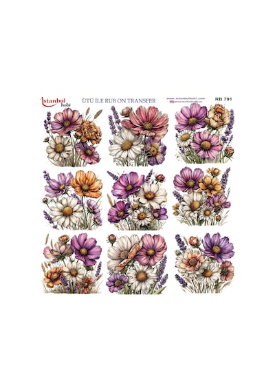 Ütü İle Rub On Transfer Kağıdı 30x30cm Rb-791