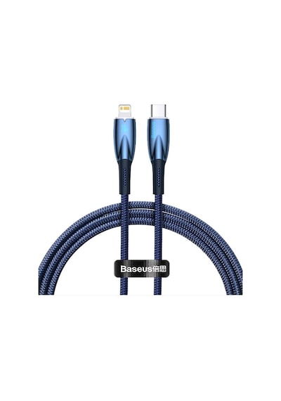 Baseus Glimmer Series 20W 100 CM Type-c To Lightning Şarj Kablosu Mavi CADH000003