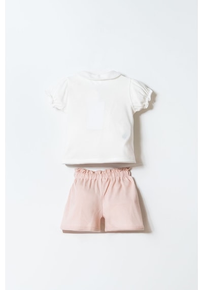 U.s. Polo Assn. Kız Bebek Beyaz Şort Takım 5274-50151 Beyaz