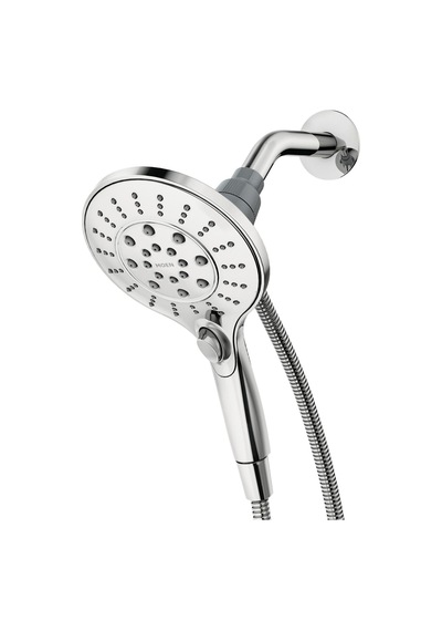 Moen 26112 Engage Magnetix Altı İşlevli 5,5 İnç Manyetik Yerleştirme Sistemli El Duş Başlığı, Krom, 1 Adet