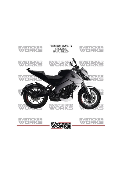 Bajaj Ns200 Kaplama Sticker Çift Renk Motor Kaplama Modeli Hazır Kit Yüksek Kalite 03154511