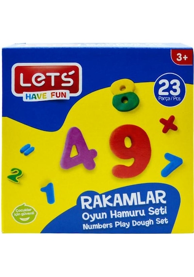 Let's 23 Parça Rakamlar Oyun Hamuru Seti