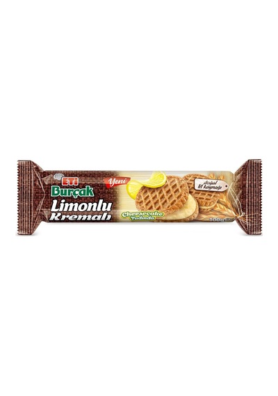 Burçak Limonlu Kremalı Yulaflı Bisküvi 100 G X 12 Adet