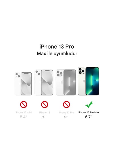 Apple iPhone Uyumlu 13 Pro Max Şeffaf Magsafe Kılıf Mtl Safe