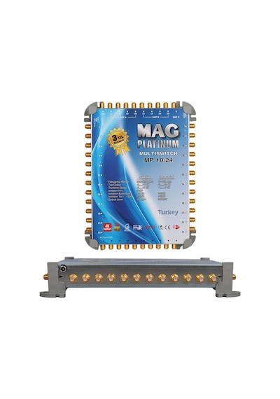 Mag Platinum Mp 10/24 Multiswitch - 10 Giriş 24 Çıkışlı Merkezi Uydu Santrali Hybrid 4k Ve 3d Destekli