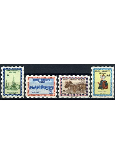 EDİRNE'nin FETHİ,1963,4 Pul Damgasız,ASB-5013