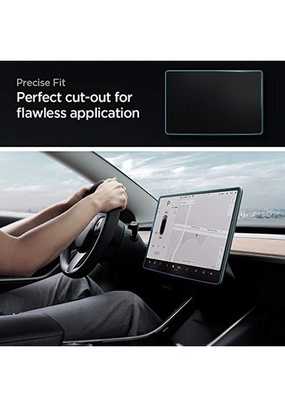 Tesla Model Y 2024-2023 & Model 3 2023 Cam Ekran Koruyucu Glas.tr Ez Fit Anti-glare - Agl01086
