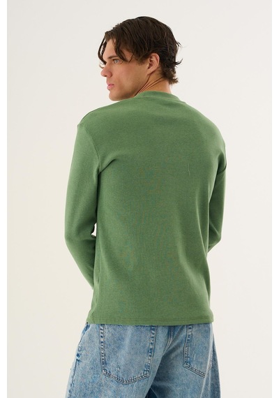 Alexandergardi Fitilli Uzun Kollu Sweatshirt Yeşil