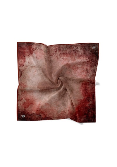 Levidor Tensel Eşarp Batik Desen Bordo Bordo