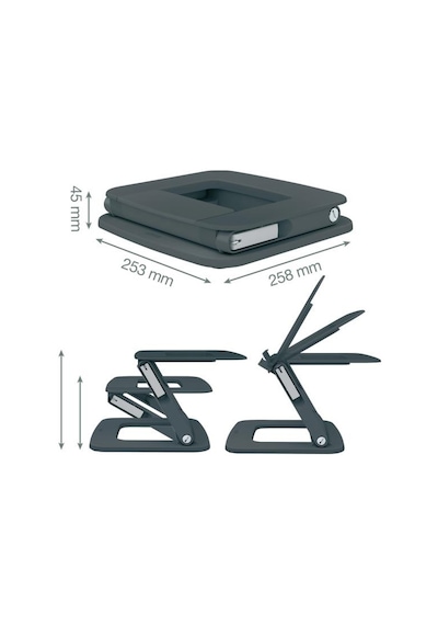 Leitz Ergo Ayarlanabilir Çok Açılı Laptop Standı Gri - Kod:64240089