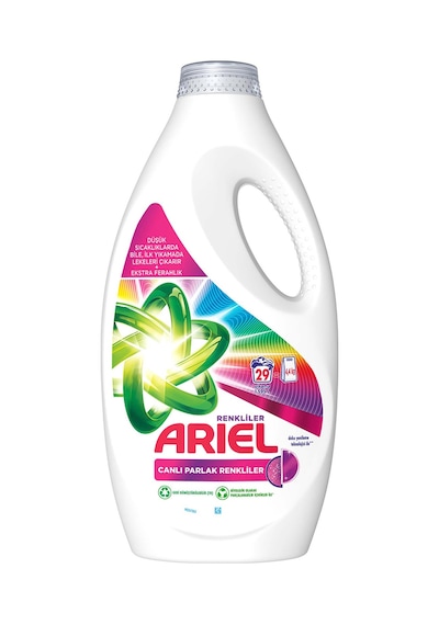 Ariel Canlı Parlak Renkliler Sıvı Çamaşır Deterjanı 29 Yıkama