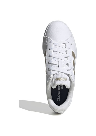 Adidas Grand Court Base 3.0 Beyaz Kadın Sneaker Beyaz-altın Adidas Grand Court Base 3.0 Beyaz Kadın Sneaker Beyaz-altın