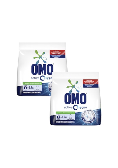 Omo Matik Active Oxygen Toz Deterjan 2 x 1200 G