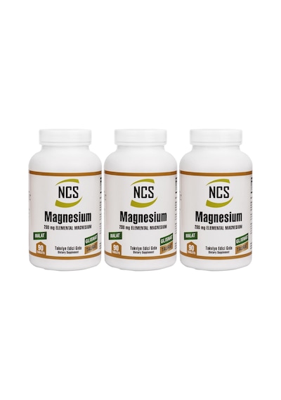 Ncs Magnesium (Magnezyum) Malat Glisinat Taurat 90 Tablet 3 Adet