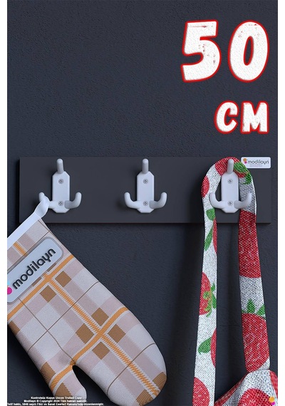 Arı 9 Kancalı Mutfak Askısı 3'lü Set 46,4x9,6 Cm - Şık Tasarım, Çok Amaçlı Düzenleyici Ve Yer Tasarrufu Gri Arı 9 Kancalı Mutfak Askısı 3'lü Set 46,4x9,6 Cm - Şık Tasarım, Çok Amaçlı Düzenleyici Ve Yer Tasarrufu Gri