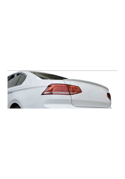 Volkswagen Passat B8 Geniş Spoiler Boyalı Beyaz Bagaj Üstü Spoiler Arka Üst Spoiler