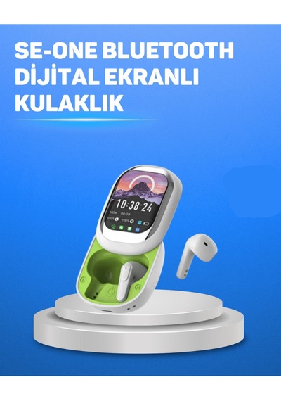 Şık Tasarımlı Siyah Beyaz Kablosuz Kulaklık Çoklu Dil Destekli - Diğer