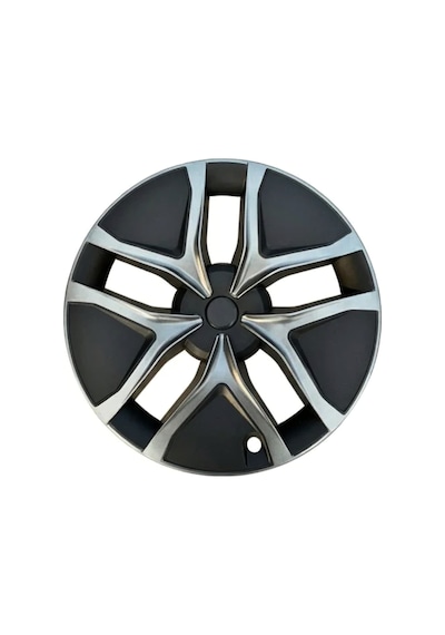 Red Lion Parts Tesla Model Y Juniper Uyumlu 19 İnç Görünüm Jant Kapağı Seti Siyah Koyu Gri