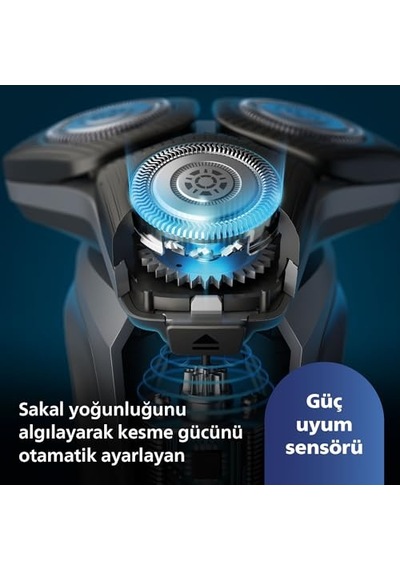 Serisi Tıraş Makinesi Sinekkaydı Tıraş Skin Iq Teknolojisi Islak Ve Kuru Kullanım Hassas Düzeltici Başlık S5887 Diğer