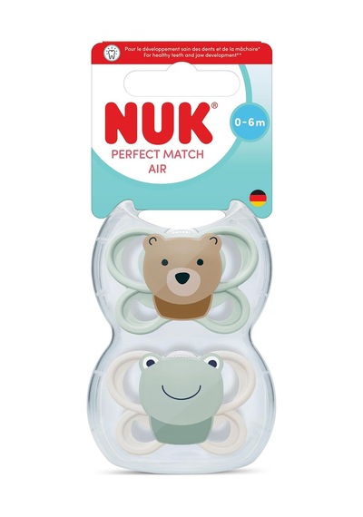 Pm Air 2'li Emzik, 0-6 Ay, Beyaz/yeşil, Unisex 5 Adet