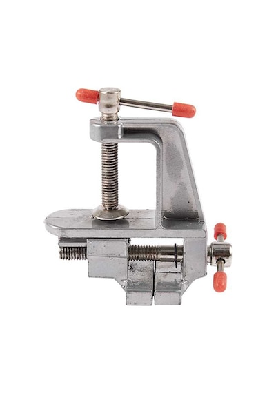 Mini Masa Tezgah Hobi Mengenesi Sabitleme Sıkıştırma Aparat 30mm Gri