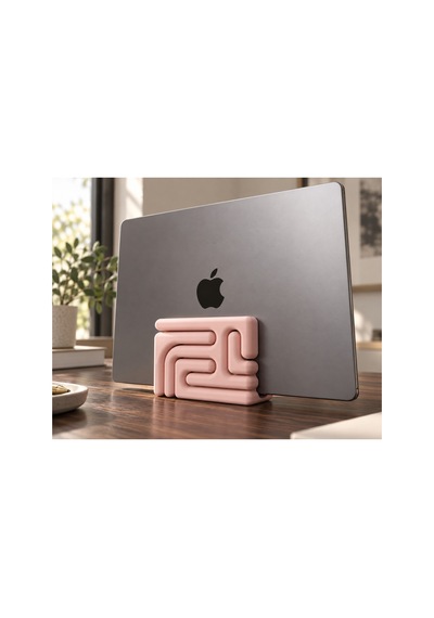 Vera Dekoratif Dikey Notebook Standı - Pastel Pembe