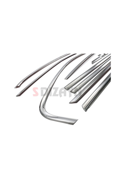 S-dizayn Vw Jetta Krom Cam Çerçeve Seti 12 Prç. 2011-2019 A+ Kalite