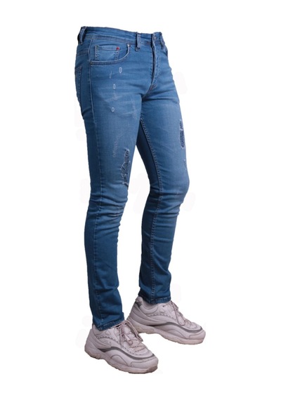 Erkek Mavi Denim Pantolon Mavi