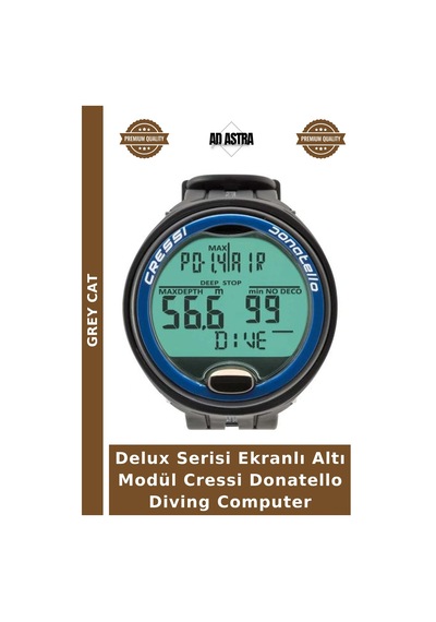 Delux Serisi Ekranlı Altı Modül Cressi Donatello Diving Computer Black - Red