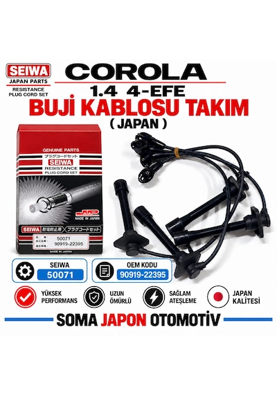 Corolla 1.4 4-efe Buji Kablosu 9o919-22395 Seıwa 50071